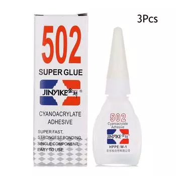 Инструмент для прочного склеивания Многофункциональный суперклеевой клей 502 Клей Специальный клеевой раствор 3pcs