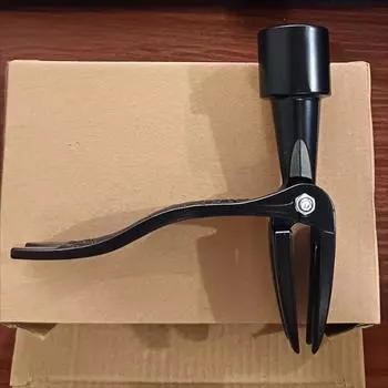 Инструмент для прополки стоя, ручная металлическая газонокосилка с четырьмя лапами, эргономичный садовый инструмент для прополки, не нужно наклоняться чёрный