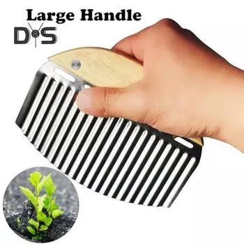 Инструмент для прополки трещин, нержавеющая сталь, лезвие, прополка с деревянной ручкой, волнообразное лезвие, ручной инструмент для прополки тротуарных камней