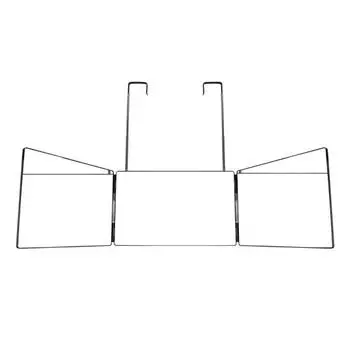 Инструмент для прозрачного зеркала, прочный, черный, легко хранить, тройное складывающееся на 360 градусов зеркало для макияжа чёрный