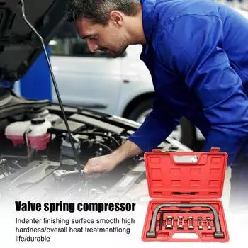 Инструмент для пружины клапана мотоцикла Удлинительные стержни Разборка-Без Удлинительные стержни Пружинный зажим Цанговый толкатель Адаптеры для малых двигателей красный
