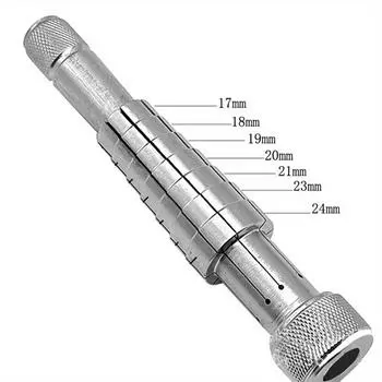 Инструмент для расширения колец, обручальные кольца, инструменты для увеличения размеров колец, металлический расширитель, инструмент для измерения размера ювелирных колец размером от 17 до 24 мм белый