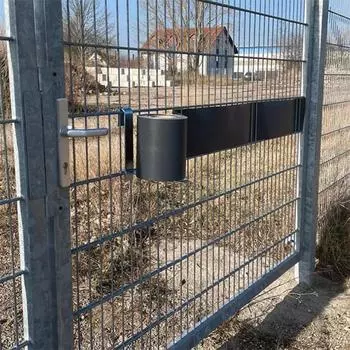 Инструмент для разматывания полосок защитного экрана из ПВХ Инструмент для монтажа защитного экрана на заборе Диспенсер для полосок защитного экрана на садовом участке серебряный