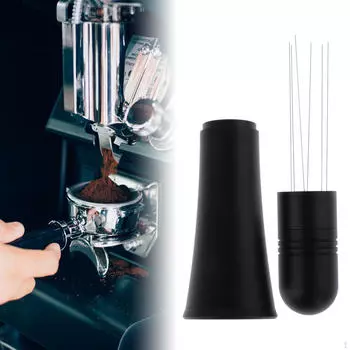 Инструмент для размешивания кофе с подставкой, ручной инструмент, 7 штифтов 0,4 мм, профессиональный эспрессо
