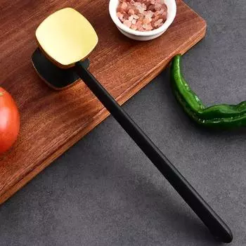 Инструмент для размягчения мяса из нержавеющей стали, двусторонний разбиватель сухожилий, молоток для говядины, эффективный кухонный аксессуар для размягчения куриного говяжьего стейка серебряный