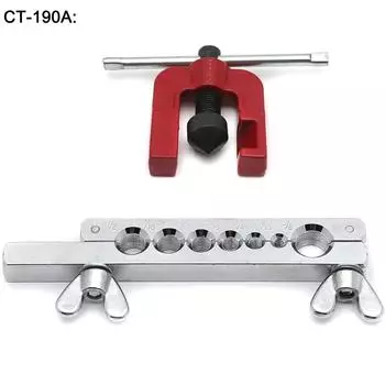 Инструмент для развальцовки медных труб Расширитель и крепление 7/16 дюйма 3/16 дюйма 1/4 дюйма 5/16 дюйма 3/8 дюйма 1/2 дюйма 5/8 дюйма Набор инструментов для развальцовки латунных и алюминиевых труб