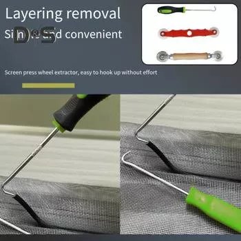 Инструмент для ремонта экрана с роликами. Многофункциональный инструмент с эргономичной ручкой. Компактный размер, портативный, простой в использовании. Инструмент для ремонта экрана с роликами. 1 Set
