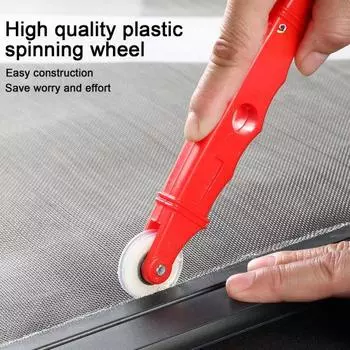 Инструмент для ремонта экрана с роликами. Многофункциональный инструмент с эргономичной ручкой. Компактный размер, портативный, простой в использовании. Инструмент для ремонта экрана с роликами. 1 Set