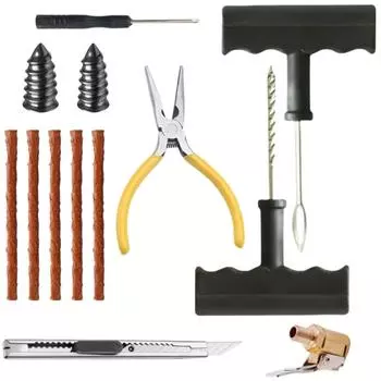 Инструмент для ремонта автомобильных шин, Инструмент для прокола шины, Набор для экстренного ремонта велосипеда, мотоцикла