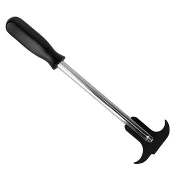 Инструмент для ремонта автомобиля, черная пластиковая ручка, двойная отвертка, гаечный ключ, съемник сальника, инструменты для разборки сальника из углеродистой стали