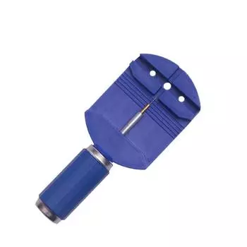 Инструмент для ремонта часов с изменением длины. Инструмент для снятия металлического ремешка. синий
