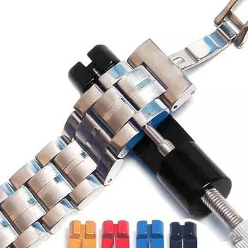 Инструмент для ремонта часов Снятие ремня для часов Снятие регулировки браслета Замена ремня для часов Металлический регулятор часов чёрный