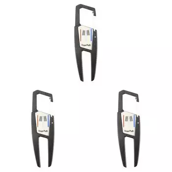 Инструмент для ремонта дерна для гольфа Вилы для гольфа Вилка для паттинг-грина Учебные пособия (черный)