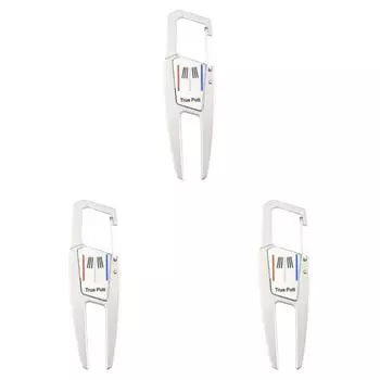 Инструмент для ремонта дерна для гольфа Вилы для гольфа Вилка для паттинг-грина Учебные пособия (Серебряный)