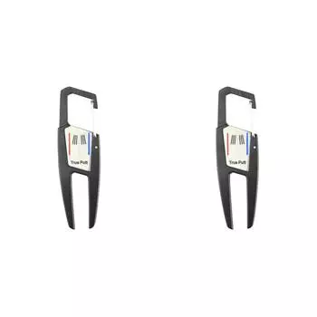 Инструмент для ремонта дерна для гольфа Вилы для гольфа Вилка для паттинг-грина Учебные пособия (черный)