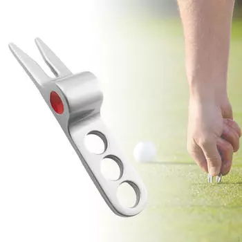 Инструмент для ремонта гольфа Divot, вилка, зубец для газона, зеленая трава для подарков black 1pc