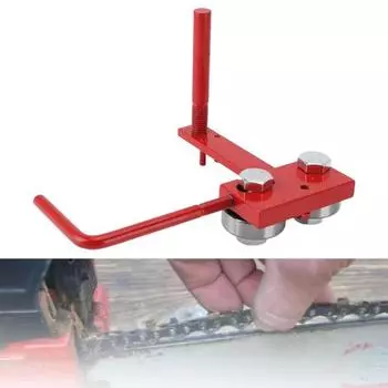 Инструмент для ремонта и затяжки направляющей шины цепной пилы Yousheng Точная регулировка Простота в эксплуатации Заточка цепи Инструмент для регулировки закрытия направляющей шины цепной пилы красный