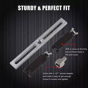 Инструмент для ремонта крышки бензонасоса из нержавеющей стали, регулируемый ключ для снятия крышки топливного бака, гаечный ключ, фиксатор крышки H7L2
