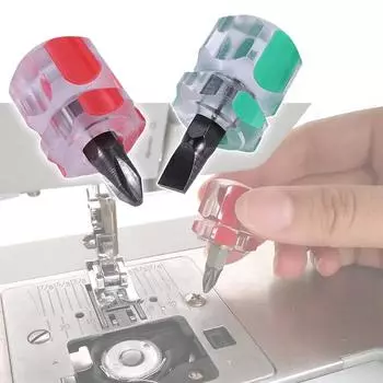 Инструмент для ремонта мини-отверток, набор коротких шлицевых отверток, одна маленькая плоская отвертка и одна крестовая отвертка