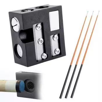 Инструмент для ремонта наконечника кия для снукера, многофункциональный наконечник для бильярдного пула, скребок, формовщик, полировщик, аэратор, профессиональные аксессуары для бильярда чёрный