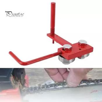 Инструмент для ремонта натяжения направляющей шины цепной пилы Точная регулировка Простота в эксплуатации Заточка цепи Инструмент для регулировки закрытия направляющей шины цепной пилы красный