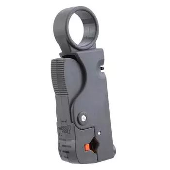 Инструмент для ремонта проводов Инструмент для ремонта Инструмент для зачистки кабеля Пластиковый двойной нож Дизайн серый