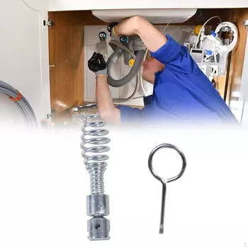 Инструмент для ремонта шнекового бура с откидной головкой и режущим инструментом для очистки дренажа