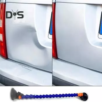 Инструмент для ремонта вмятин автомобиля с двойной присоской, легкий портативный инструмент для ремонта автомобильного кузова, инструмент для удаления вмятин синий