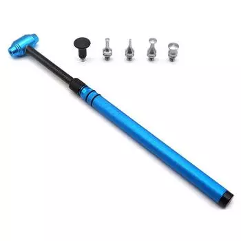Инструмент для ремонта вмятин автомобиля, телескопический молоток из алюминиевого сплава с 5 сбивающимися головками, вмятина без покраски синий