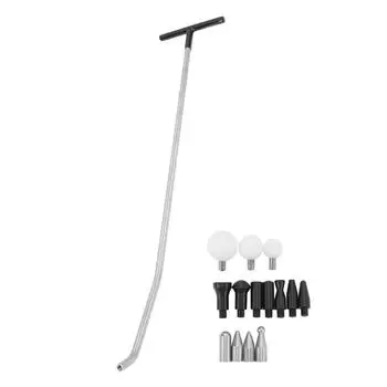 Инструмент для ремонта вмятин Dent Hail, нержавеющая сталь, долговечные стержни для удаления вмятин с набором из 14 головок