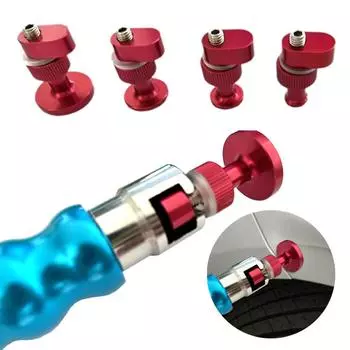 Инструмент для ремонта вмятин на автомобиле, многофункциональный инструмент для ремонта прокладок на поверхности кузова, ручной съемник для круговых вмятин на колесах, портативный G6L8 красный