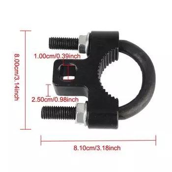 Инструмент для ремонта внутренней рулевой тяги U-образный 3/8-дюймовый адаптер привода, регулируемый комплект для разборки, инструменты для снятия коромысла шасси автомобиля 30-33 мм чёрный