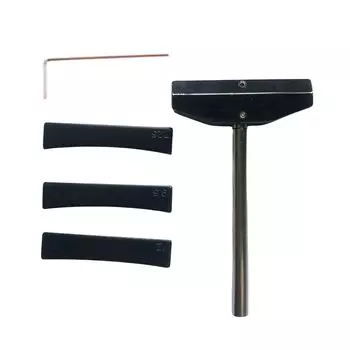 Инструмент для ремонта вставки для полировки ладов бас-гитары, самодельная замена (черный) чёрный