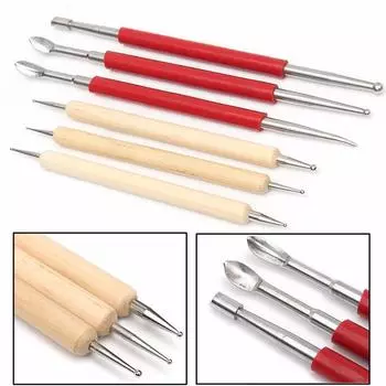 Инструмент для резьбы по коже, стилус, ложка, PMC, резьба, моделирование, сращивание, тиснение, сделай сам, ручная работа, ремесло из кожи