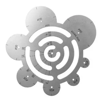 Инструмент для резки кожи Круглый шаблон Угловой пробойник Круглая линейка для резки кожи Угловая линейка для резки кожи