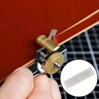 Инструмент для резки кожи, кружевной резак, регулируемый ручной работы с металлическим ремнем с 3 лезвиями