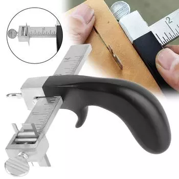 Инструмент для резки кожи, ручной ленточный резак, кожаный ремесленный инструмент, резак с 3 острыми лезвиями, разделитель ременной веревки
