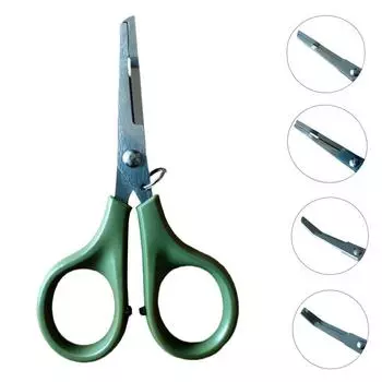 Инструмент для резки лески Dyneema PE из нержавеющей стали, изогнутый, прямой, плоский крючок, ножницы для рыбалки Eagle Head с зазубренными зубцами