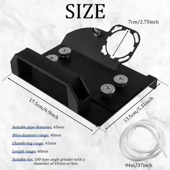 Инструмент для резки металла и керамической плитки под углом 45°, стойка для угловой шлифовальной машины типа 100, фиксированный держатель, сиденье для резака керамической плитки из алюминиевого сплава