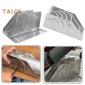 Инструмент для резки пенопластовых труб, высокоточный резак для резиновой изоляции под углом 45 градусов, регулируемая конструкция, направляющая для резака для резиновой изоляции из нержавеющей стали set