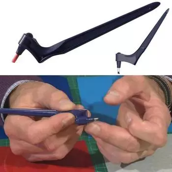 Инструмент для резки поделок, вращающееся на 360 градусов лезвие, нож для поделок из нержавеющей стали, ручка-резчик с 15, 30, 45-градусными гравировальными головками и пластиной для поделок своими руками синий