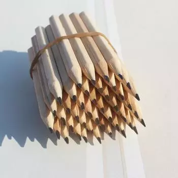 Инструмент для рисования деревянным карандашом для каллиграфии, карандаши для рисования, короткие карандаши для малышей, обратно в школу 20Pcs