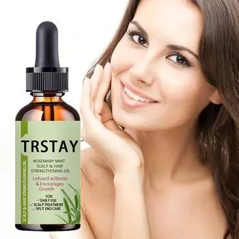 Инструмент для роста волос от выпадения волос, лазер для роста волос, розмарин, мята, масло для укрепления кожи головы и волос, джин для роста волос 5ml