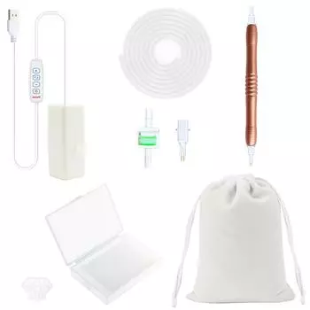 Инструмент для рукоделия «Сделай сам» Электрический алмазный всасывающий инструмент Пластины для бисероплетения Точка всасывания Инструмент для сверления для нейл-арта White-B