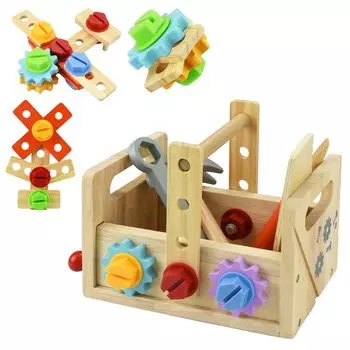 Инструмент для самостоятельного хранения гвоздей, в комплекте набор, сборка, деревянный, опыт, отвертка, вождение, подарок,