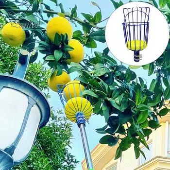 Инструмент для сбора фруктов Хурма Bayberry Gatherer Конструкция губки Съемная конструкция с длинной ручкой Большая емкость Простой в установке инструмент для сбора фруктов красный