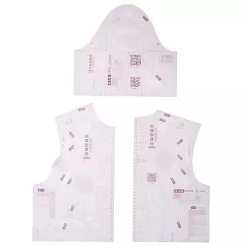 Инструмент для шитья одежды Шаблон для изготовления выкройки куклы Измерительная линейка Линейка «Французская кривая» Дизайнерская линейка прозрачный