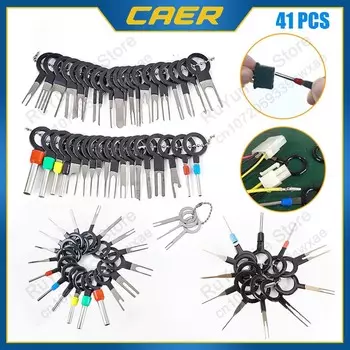 Инструмент для снятия автомобильных клемм, набор для извлечения штырей обжимных соединителей электропроводки, ключи, инструмент для ремонта разъемов проводов, инструменты для разборки автомобиля 11 PCS