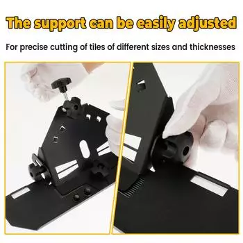 Инструмент для снятия фаски с плитки под углом 45 градусов, угловая шлифовальная машина, держатель для режущей стойки под углом 45°, регулируемый скошенный рез для угловой шлифовальной машины типа 115/125