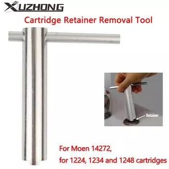 Инструмент для снятия фиксатора картриджа с ручкой для Moen 14272, съемник картриджа для смесителя 1224 1234 1248 для ванны, серебристый IT-1024-S серебряный